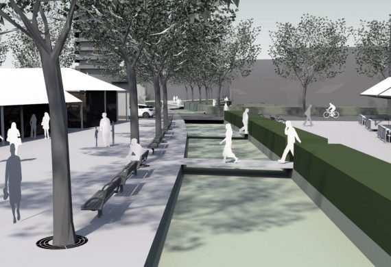 A thriving urban transport hub in Cheltenham